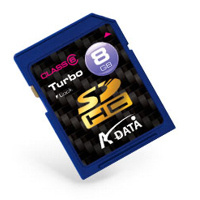  - A-data SecureDigital High Capacity card 8GB Class6